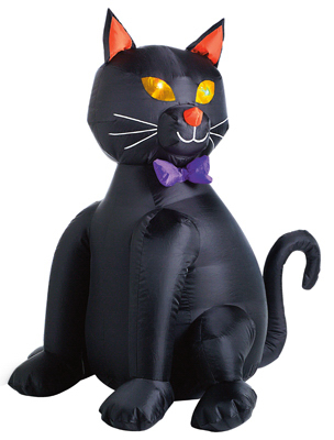 CITI TALENT LTD Halloween Inflatable Lawn Decoration, Black Cat, Lighted, 48-In. - Photo 1 sur 1