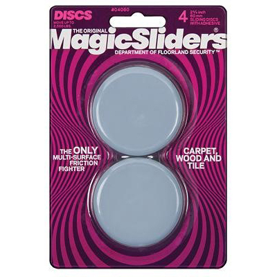 Furniture Glides  Hardwood Floors on Magic Sliders Magic Sliders 4060 4pk 2 3 8  Round Slider Disc