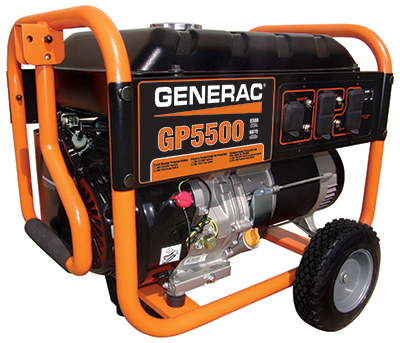 Generac GP Series 5500/6875 Watt Portable Electric Generator With 