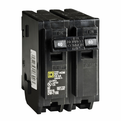 SQUARE D BY SCHNEIDER ELECTRIC Homeline 60-Amp Double-Pole Circuit ...