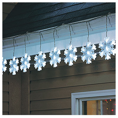 NOMA/INLITEN-IMPORT LED Christmas String Light Set, Snowflake, 8 ...