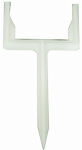 Poly Downspout Post, White, 11 x 5-In.