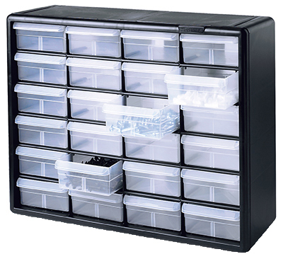 Small Parts Storage Cabinet 24 Drawers 032903042146 On Ebid