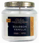 CANDLE LITE 4274241 CLCo, 14 OZ, Bourbon Vanilla Candle, Consists Of White Paraffin