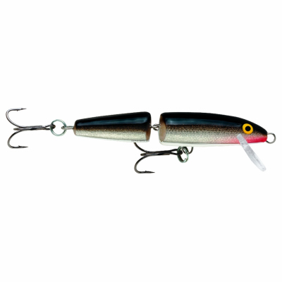Rapala Floating Jointed Minnow Lure, Silver, 3-1/2 In.