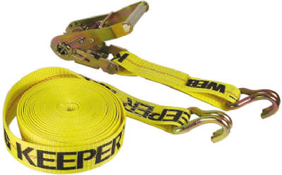 2 x 24' Ratchet Strap with Double J Hooks - 10,000 lbs