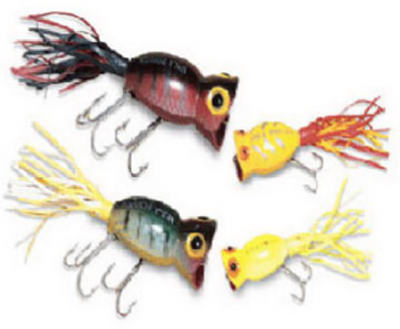 Arbogast Water Fishing Lure, Frog Hula Popper Top
