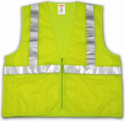 2x-3X Lime Safe Vest
