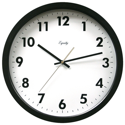 13.5"BLK CommWall Clock