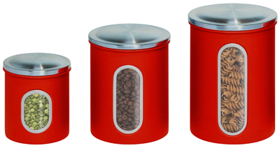 3PK RED Stor Canisters