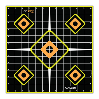 5PK 12" BLK Grid Target