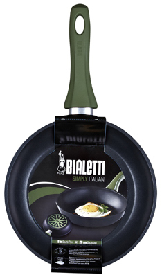Bialetti Italian, 8, Non-Stick Saute Pan, 8 inch, Simply Green