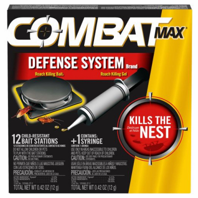 Combat Plus Roach Killing Gel & Quick Kill Formula - 12 baits, 0.42 oz