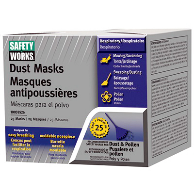 25PK NonToxic Dust Mask