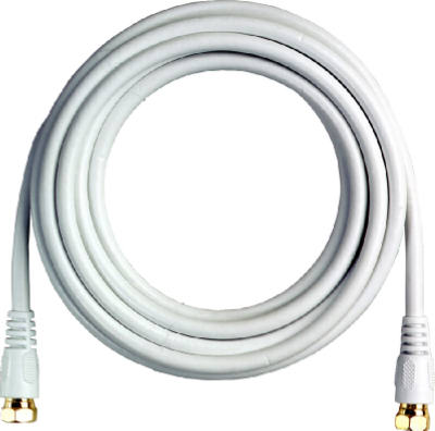 12 WHT RG6 Coax Cable
