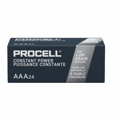 DURACELL INDUSTRIAL OPERATIONS - Duracell, 24 Pack 1.5V AAA Size Procell  Alkaline Battery, Industrial #TV727217