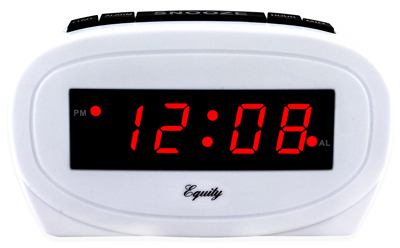 0.6 LED WHT Alarm Clock
