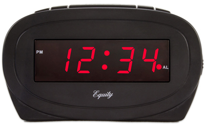 0.6 LED BLK Alarm Clock
