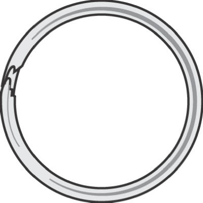 100PK1-1/4"Spl Key Ring
