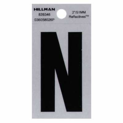 2"BLK Letter N Adhesive