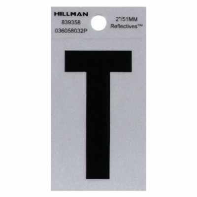 2"BLK Letter T Adhesive