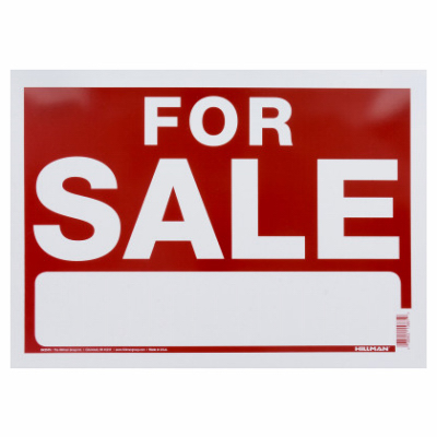 10x14 RED/WHT Sale Sign
