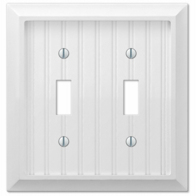 WHT 2Tog Wall Plate