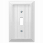 WHT 1Tog Wall Plate