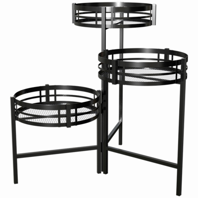 BLK 3 Fold Plant Stand