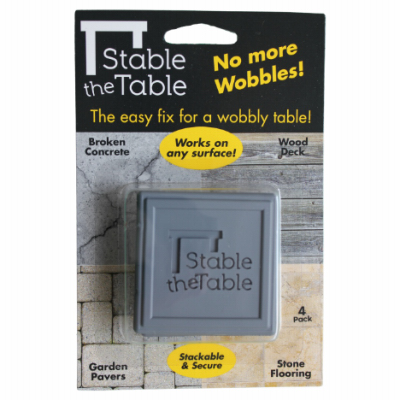 4PK GRY SQ Stable Table