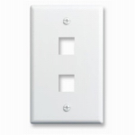WHT 1G 2Port Wall Plate