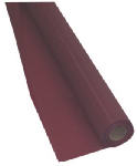 CREATIVE CONVERTING 763122 40" x 100', Burgundy, Plastic, Table, Roll, Fits Up To