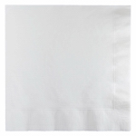 CREATIVE CONVERTING 67000B 50 Count, 2 Ply, White Luncheon Napkin.<br>Made in: US