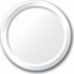 CREATIVE CONVERTING 79000B 24 Count, 9", White Paper Plate.<br>Made in: US