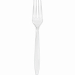 CREATIVE CONVERTING 010461 24 Count, Clear Plastic Fork.<br>Made in: CN