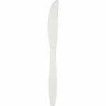 CREATIVE CONVERTING 010570 24 Count, White Plastic Knife.<br>Made in: CN