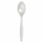 CREATIVE CONVERTING 010550B 24 Count, White Plastic Spoon.<br>Made in: CN