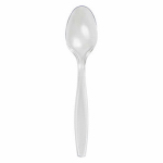 CREATIVE CONVERTING 010551B 50 Count, Clear Plastic Spoon.<br>Made in: CN