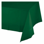 CREATIVE CONVERTING 723124 82", Hunter Green, Octy Round, Plastic Table Cover, Fits A