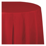 CREATIVE CONVERTING 011031 54" x 108", Classic Red, Paper/Poly Table Cover, Covers An