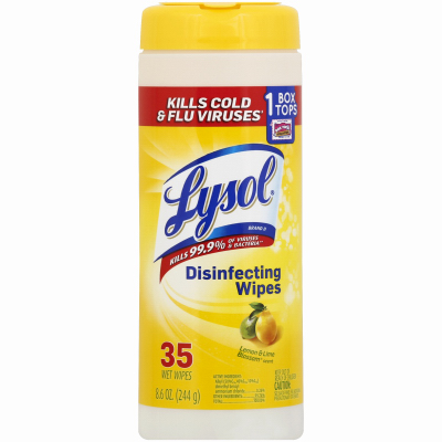 35CT Lysol Citrus Wipe
