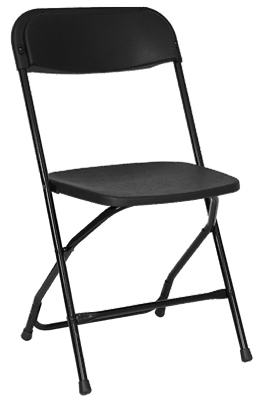 BLK Plas Fold Chair
