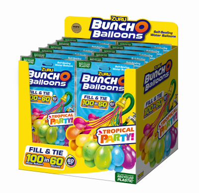 Ballons d'eau - ZURU - BUNCH O BALLOONS - 100 ballons - Bleu, Orange, Vert - Extérieur Ballons d'eau - ZURU - BUNCH O BALLOONS - 100 ballons - Bleu, Orange, Vert - Extérieur