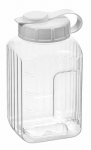 Refrigerator Beverage Bottle, Clear PBA-Free Plastic, 1-1/4-Pt.