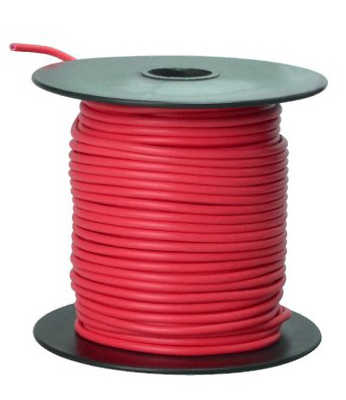100 RED 16GA Prim Wire
