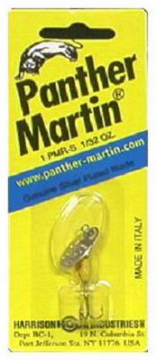 Panther Martin Spinner Lure, Yellow/Red Dots, 1/32-oz.