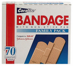 GREAT LAKES WHOLESALE 851200 70 Count, Coralite Assorted Bandage Strips, Coralite Assorted Bandages Family