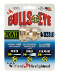 BULLSEYE ENTERPRISES 810C 3/4" GHT Industrial Grade Brass Power Nozzle, Adjusts From Power