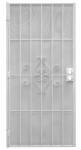PRECISION SCREEN & SECURITY PROD 3818WH2668 Regal Series, 32-1/2"W x 81-1/2"H Overall Dimensions, White, Steel Security