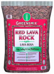 WAUPACA NORTHWOODS WGM10002 Greensmix, 0.5 CUFT, Red Lava Rock.<br>Made in: US
